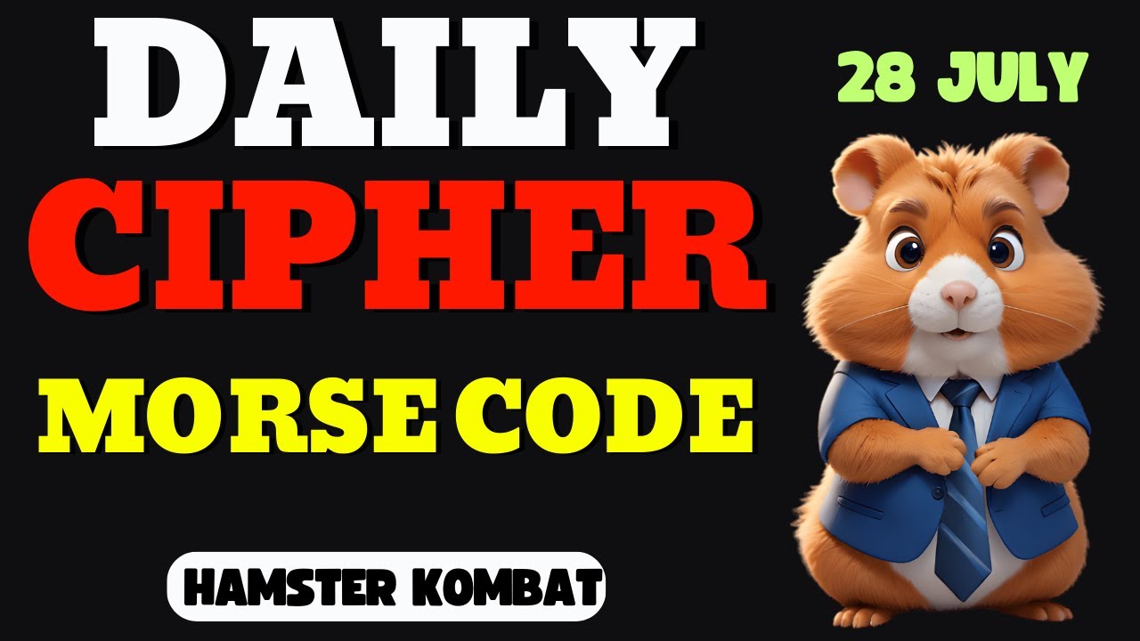 Hamster Kombat Daily Cipher Code: Unlock 1 Million Coins on July 28